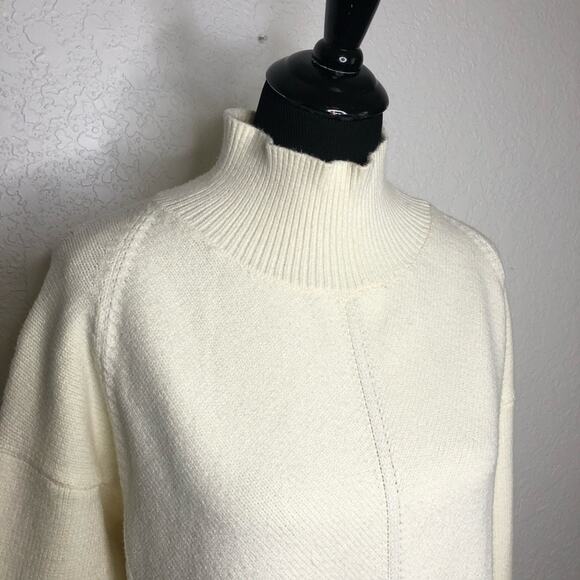 Anthropologie Maeve cream mock turtleneck sweater size Small - Picture 2 of 16